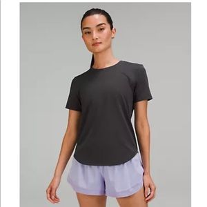 Size 6 High neck running and training t-shirt Lululemon